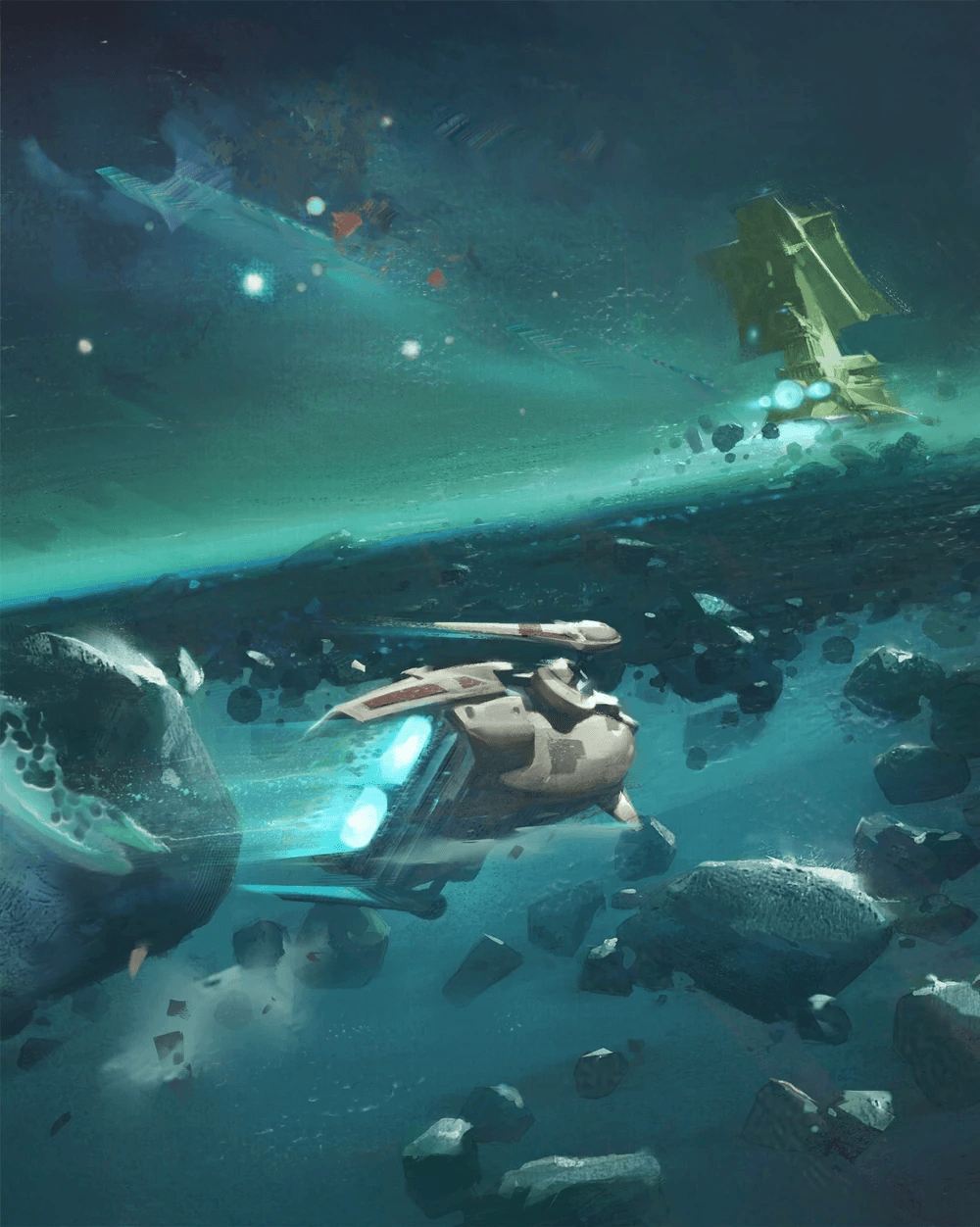 "The Skiff & the Galleons" - Myths & Fables