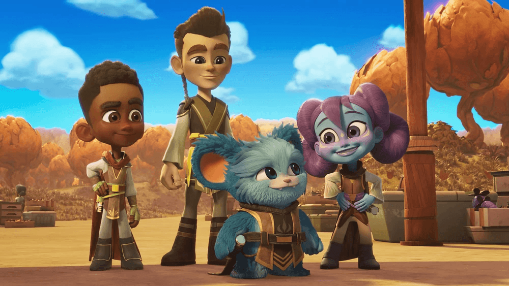 Les Aventures des Petits Jedi S02E08 — "Les toiles du Roi"